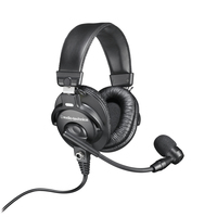 BROADCAST STEREO HEADSET WITH DYNAMIC BOOM MICROPHONE